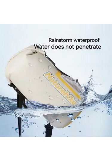 Naturehike Rafting Su Geçirmez Çanta Kuru Islak Ayrı Omuz Çantası Açık Hava Yüzme Paketi, Renk: 25l Sarı Sarı