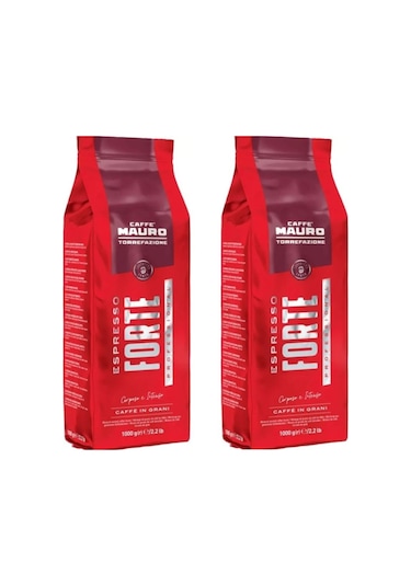 Caffe Mauro Espresso Forte Çekirdek Kahve 1 Kg X 2 Paket Çekirdek Kahve