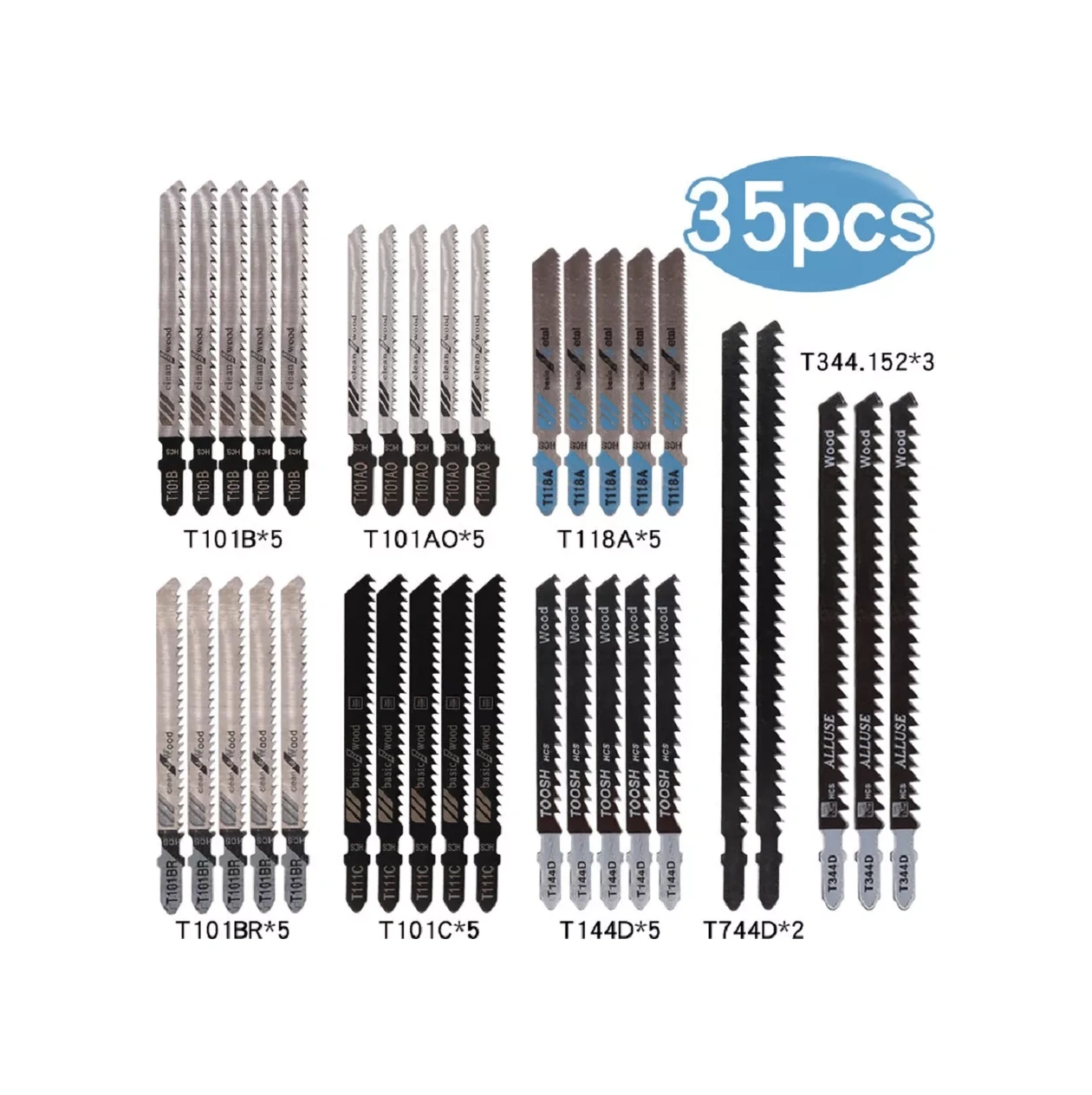 Krepkij Dom Elektrikli Dekupaj Testere Bıçakları Seti. 255525790