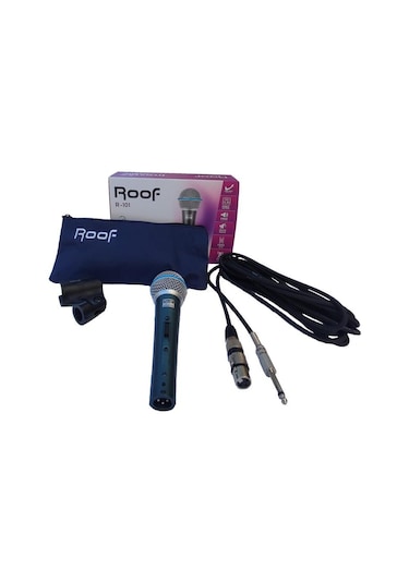 Roof R-101 Kablolu Dinamik El Mikrofonu - 6.3 Mm Jaklı