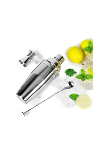 Fastbuy 3 Adet Kokteyl Seti 750ml, Premium Shaker Paketi, Kırmızı