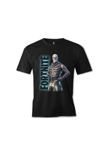 Fortnite - Skull Trooper Siyah Erkek Tshirt
