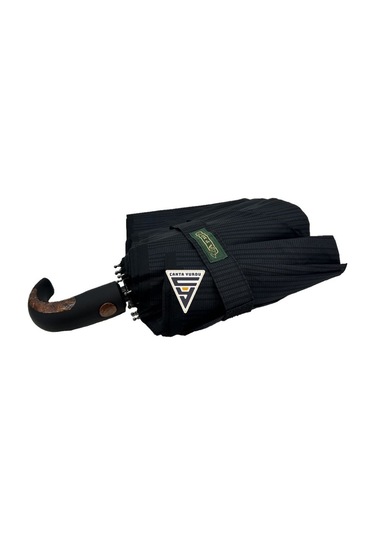 April A-226g A5 Baston Sap 10 Telli Tam Otomatik Şemsiye Siyah