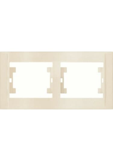 Makel Defne Krem İkili Yatay Çerceve