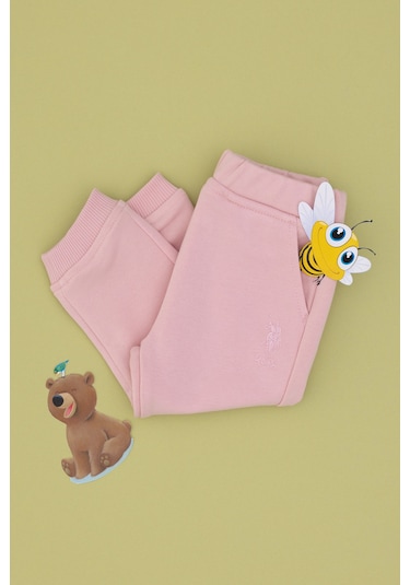 U.s. Polo Assn. Kız Çocuk Toz Pembe Eşofman Altı 50296406-vr050 Toz Pembe