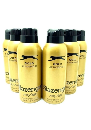 Slazenger Gold Activesport Erkek Sprey Deodorant 6 x 150 ML