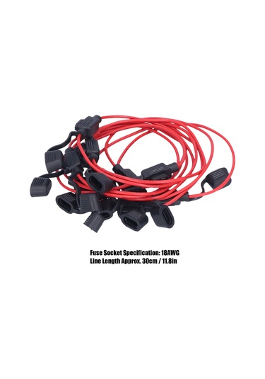 Springsun 10 Adet Su Geçirmez Inline Sigorta Tutucu Seti - 18awg Tel, 15a Bıçaklı Sigorta, Araç/motosiklet Devre Koruma