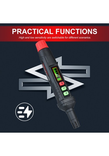 Habotest Taşınabilir Gaz Kaçak Dedektörü Alarmı Her Siyah Ve Kırmızı