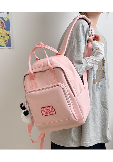 Hafif, Basit Ve Çok Yönlü Payları Geri Çantası - Pembe