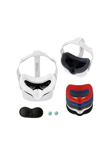 Pazly Oculus Quest 2 Toz Geçirmez Kılıf Lens Kapağı Kapağı Kol - Beyaz Beyaz