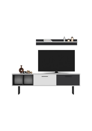 Enna Tv Ünitesi Beyaz Antrasit