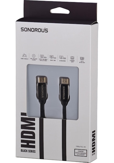 Sonorous Black Series 4K Hdmi Kablo Ultra Hd 2 Metre Kablo