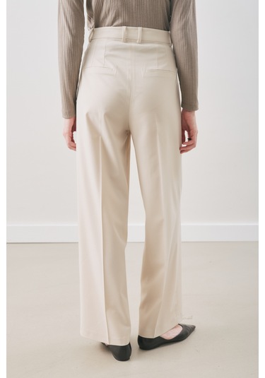 Classıc Pileli Pantolon Bej Bej