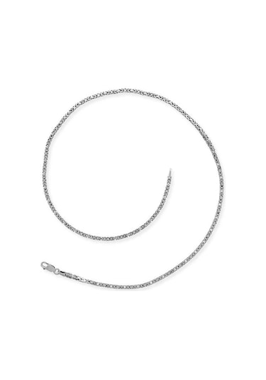 Gümüş Kral Zincir - 3 Mm Köşeli (528843590)
