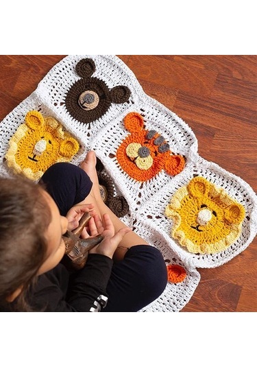 Loren Natural Cotton Küf Yeşili El Örgü İpi - R089 - 33926