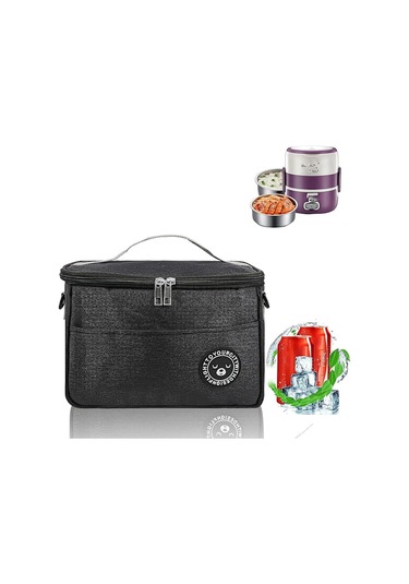 6 L Soğutucu Çanta, Yalıtımlı Öğle Yemeği Çantası, Su Geçirmez, Dayanıklı Ve Taşınabilir Tote Çanta İş, Okul, Plaj, Piknik İçin Uygundur Çok Renkli