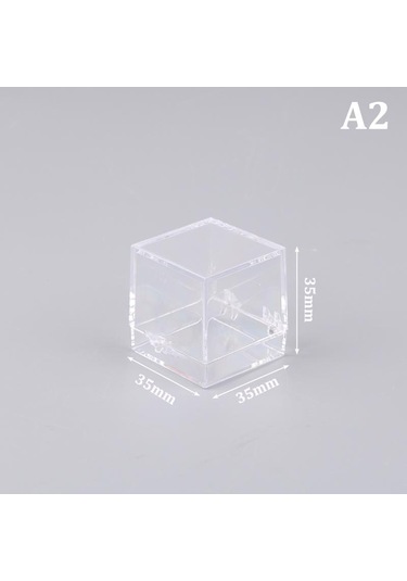 1 Adet Saklama Kutusu Kapakları Taş Ekran Para Temizle Konteyner Numune Mineral Kutusu Şeffaf