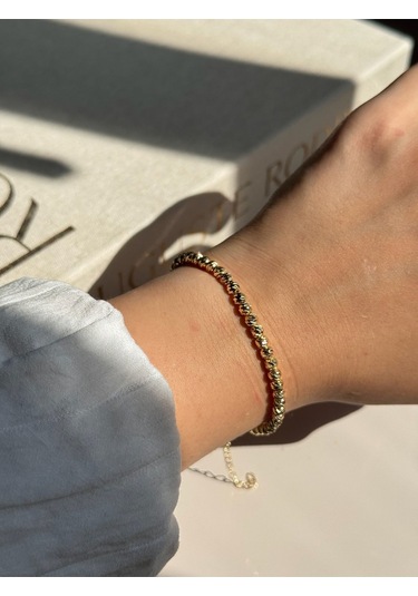 Dorika Gold Kadın Çelik Bileklik Altın Renk Şık Tasarım Altın