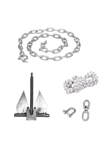 Tekne Çapa Seti. Tekne Ve Bot Çapası. Kombine Hazır Set 6kg Set