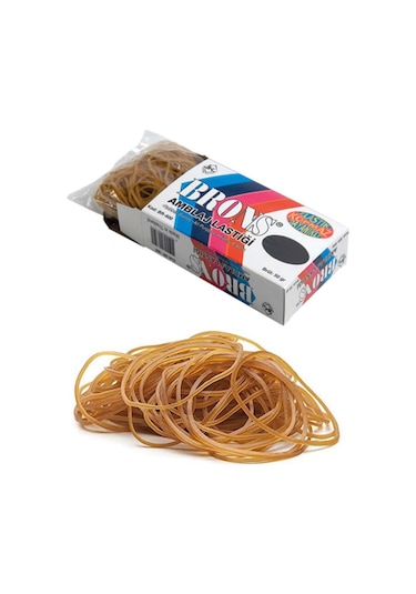 Ambalaj Paket Para Lastiği 50 Gr 1 Paket Brons Ambalaj Lastigi %1