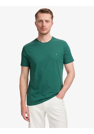Pierre Cardin Erkek Koyu Yeşil Tişört Basic 50325307-vr079
