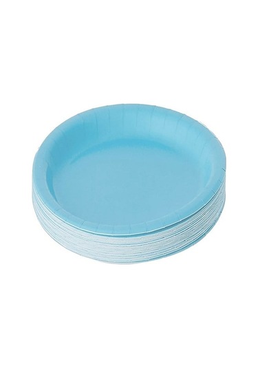 16 Adet Mavi Tabak, 16 Adet Mavi Bardak