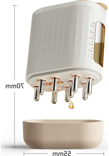 Besthome1 Beyaz Saç Kökü Uygulayıcı: Titreşimli Masaj, Kırmızı Işık & Ems Akım Teknolojisi/ Çok Renkli