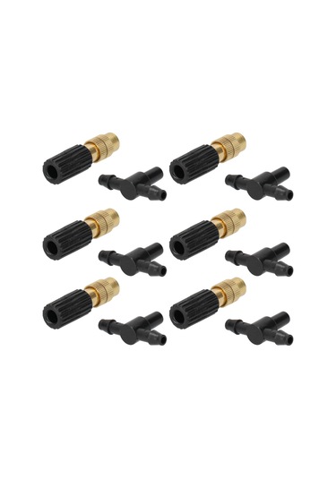 Shineyee 10 Adet Bahçe Sulama Sistemi: Bakır+plastik Halka Buharlayıcı, Üç Yollu Bağlantı, Otomatik Bitki Sulama, Çim Ve Bitkiler İçin