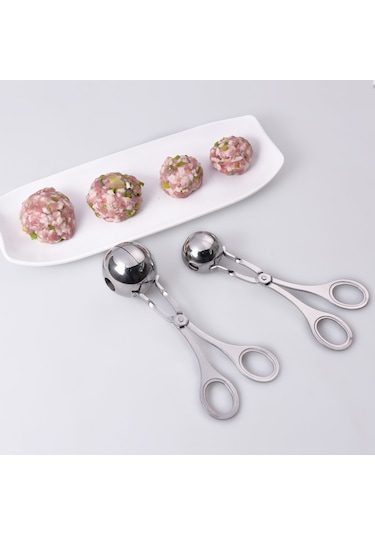 Köfte Maşası / Köfte Kepçesi, 2'li Paket, 2 Farklı Boyutta