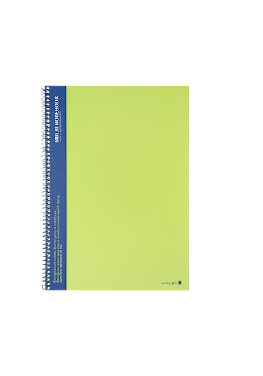 Morning Glory 5000 Trendy Çizgili Defter 25,6x18,4 Cm Nane 10250-84484