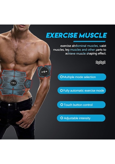 Leezsing Kas Eğitmeni Karın Kası Elektrostimülasyon Çok Fonksiyonlu Fitness Aksesuarları Abs Şekillendirici Masaj Pedi Ev Spor Salonu Karın Kol Bacak Mas-614 Çok Renkli