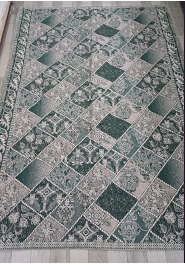 Savan Dokuma Halı Örtüsü 4m² 170 240 Kale Yeşil Diğer