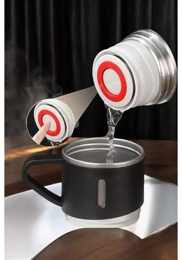 Bfs Şık Ve Dayanıklı 3 Bardaklı Termos Seti Uzun Süre Isı Koruma Özellikli Çok Renkli