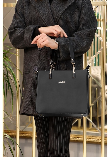 Armine 362 Kadın Omuz Çantası Siyah - Kadın Siyah