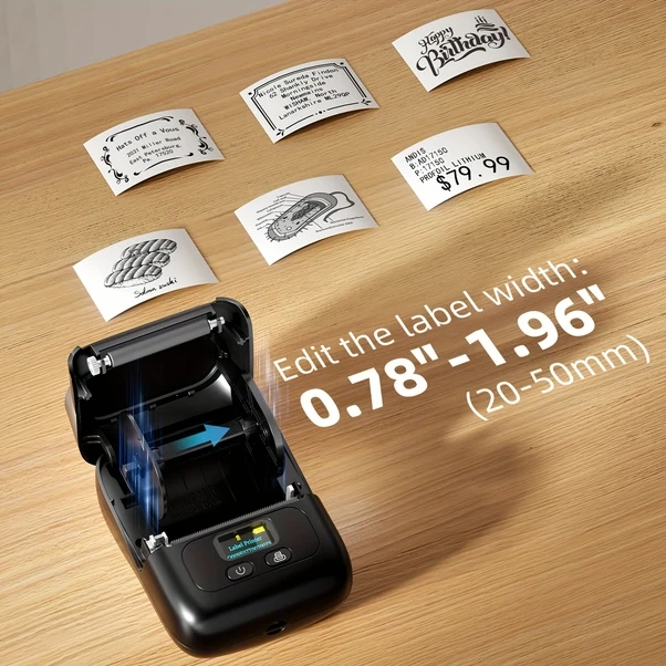 Gateesat Phomemo M110 Gri Kablosuz Portatif Termal Etiket Yazıcı Telefon Pc Uyumlu