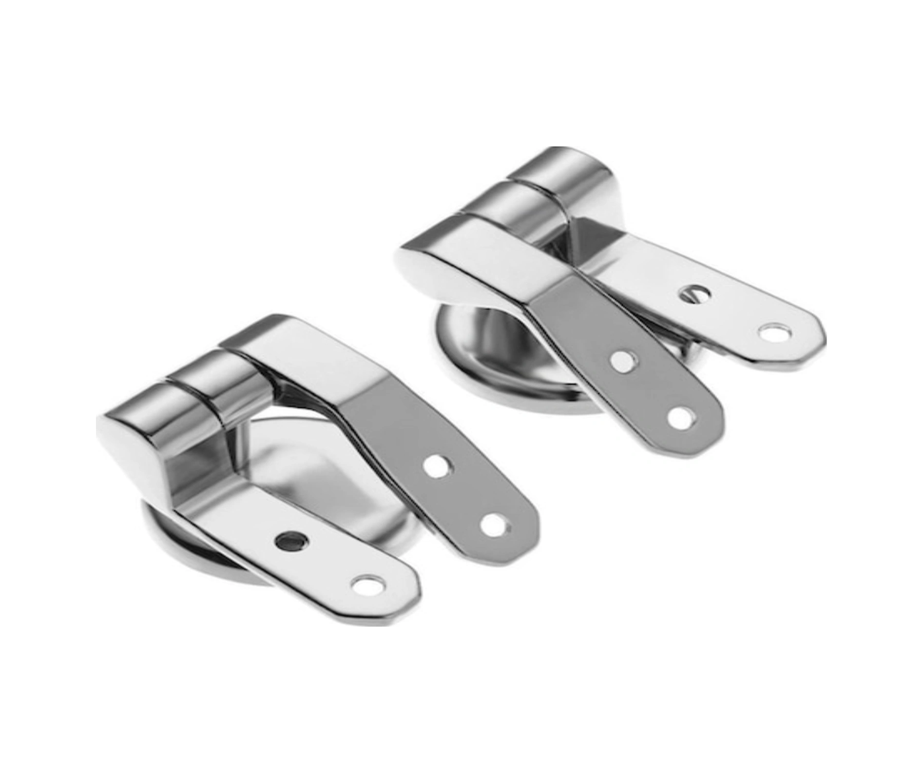 Xiyyadms Banyo Tuvalet Kapağı Zincirli Açık Kapağı, Çelik Somunlu, Çinko Allyuminyum Malzeme, Tam Set Aksesuarlar GÜMÜŞ