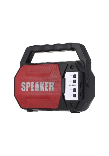 Ms-1636bt Taşınabilir Led Işıklı Bluetooth Hoparlör: Fm Radyo, Flashlight, Süper Bass, Tf Kart Ve Usb Müzik Çalar