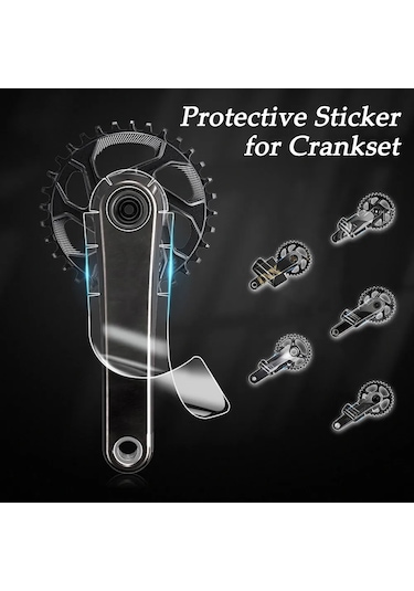 D-bisiklet Krank Koruyucu Etiketler Çıkartmaları Yol Bisikleti Yapışkanlı Tph Filmi Sram/shıman0 Bisiklet Aynakol Koruyucu Çıkartmalar Parçaları Şeffaf