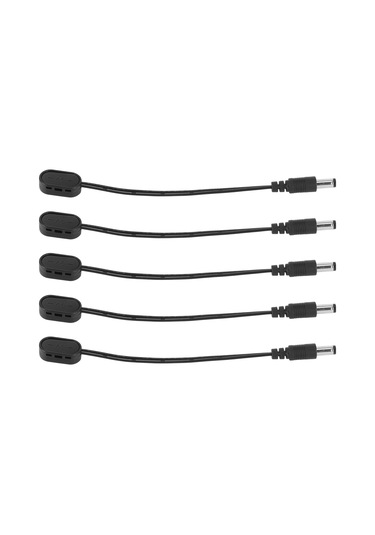 Gitar Efekt Pedalı İçin Efekt Pedalı Gücü, Dik Açı Konnektörlü Daisy Chain Kablosu, 5mm X 1mm Erkek Konnektörleri Destekler, Her Birine Bağımsız Pil