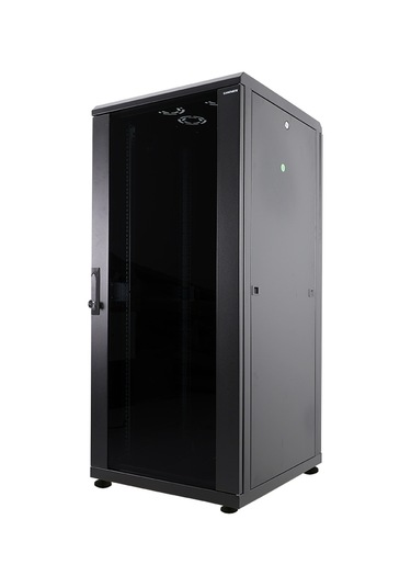 Canovate 26U 600X600Mm 19''Dikili Tip Network Rack Kabinet Siyah