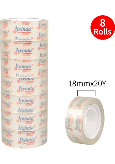 Xindoker Şeffaf Yapışkan Bant Seti - 12mm/18mm Genişlik, 20y/30y Uzunluk Seçenekleri