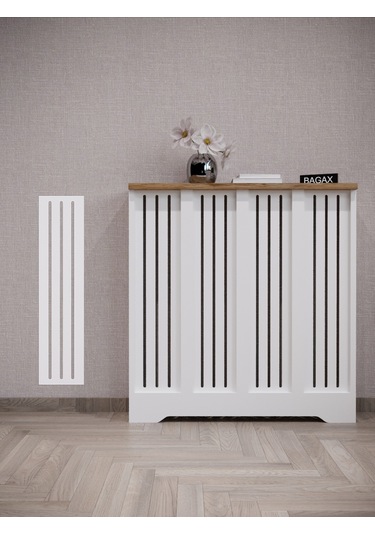 Efes Model Beyaz Üstü Çam Renk 76 CM Petek Kaplama Dresuar Çam