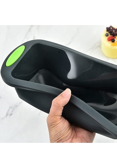 Ulzyvf Yapışmaz Ve Somun Silikon Pişirmek Koyu Köfte, Kek Kalıbı, İçin Gri Gri Ekmek, Gm Gri - Koyu Gri