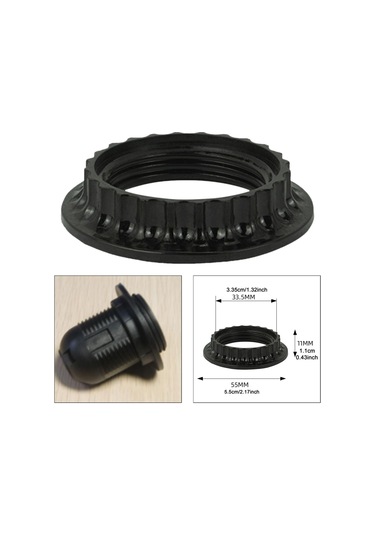 Homyl E26 Soket Için Işık Soketi Gölge Halkası, Abajur