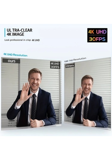 Dashanshop 4k Usb Ağ Kamerası Yüksek Kaliteli Video Akışı Kolay Kurulum Toplantı Ve Etkinlikler