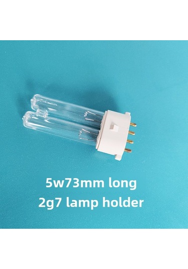 Qingmipy H-şekilli Kuvars Uv Cihazı 5w 73mm 2g7 Bağlantı, 8000 Saat Ömür, Ev Ve Okul İçin Yetenekli Bakteri Ve Virüs Öldürücü Işık Kaynağı