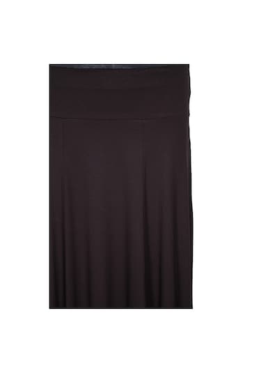 Barem Kadın Lamia Korsajlı Parçalı Kahverengi Penye Etek Kahve