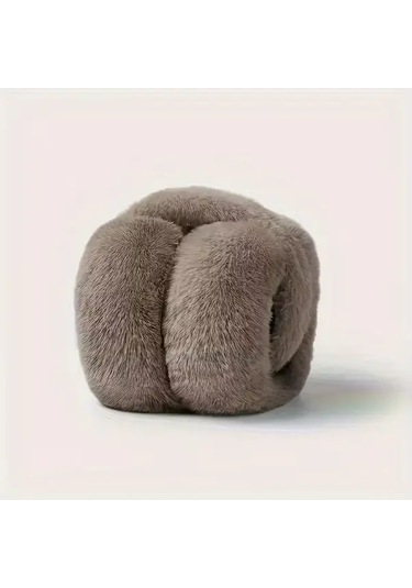 Primepickings 1 Adet Kadın Yumuşak Esnek Kış Kulak Isıtıcı Krem Rengi Anime Tarzı Yıkanabilir Başlık