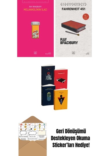 Melankolinin İlacı + Fahrenheit 451 70. Yıl Özel Baskısı + Kara Dörtleme Set