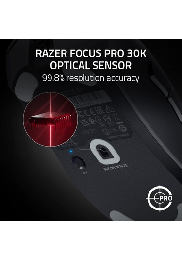 Razer Deathadder V3 - Ergonomik Esports Fare 59 G Hafif Tasarım,